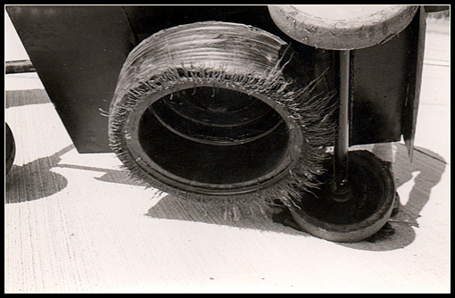 A view of the underside of the Ferrous Gleaner