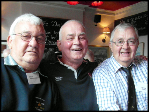 Bryan Shields-Probet, Dave Redhead and George Smart together for the first time since 1966
