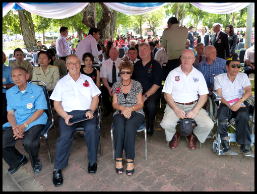 A smaller party of OCA members attend the Ubon 2012 Remembrance Ceremony.