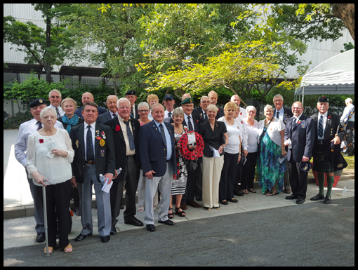 The OCA group photocall in the grounds of the British Embassy Bangkok.