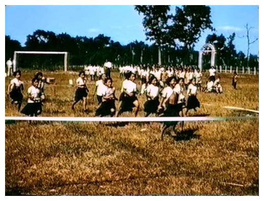 School girls racing at tha Khok Talat school January 2nd 1965