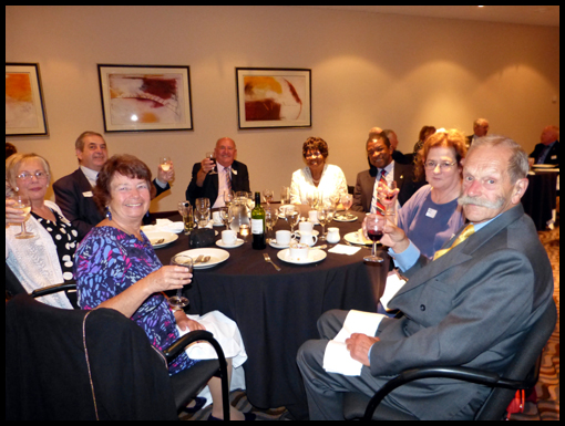 Table 4 toasts 50 years ofthe Opening of Crown Airfield.