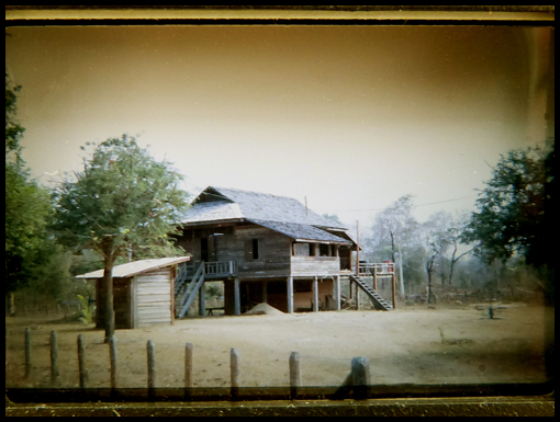 The hut where the surveyors stayed at Nong Phoc.
