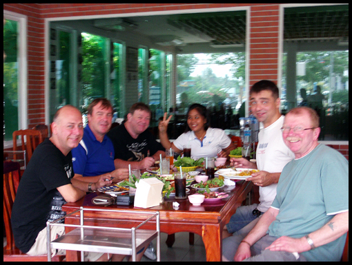 Breakfast at a Vietnamese restuarant.