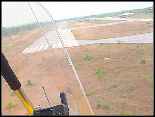 Low on finals at Watthana airfield
