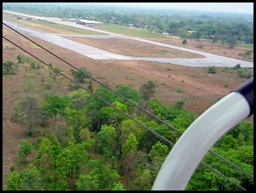 A view of the Watthana 05 runway threshold