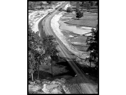 The newly constructed bridges 1 and 2 in 1967.