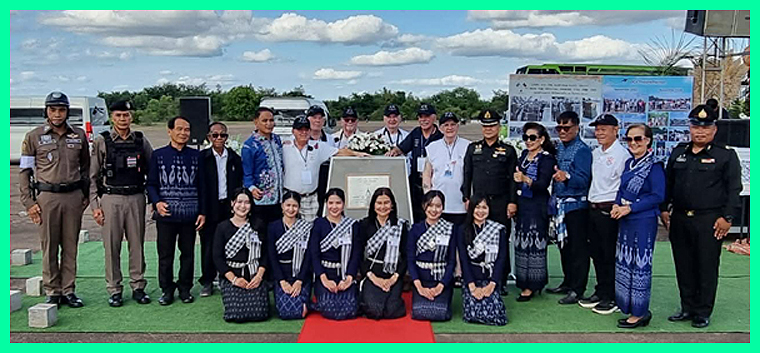The six Op Crown veterans pose with some VIP's.