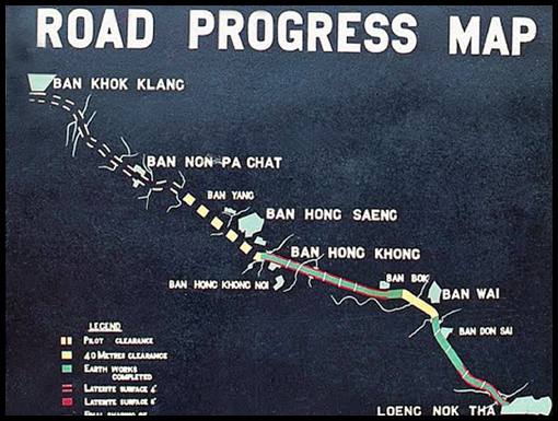 34 Sqn progress map and bridge 6 start work on the concrete bases.