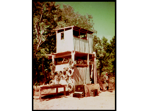 ! Troop G10 stores and observation platform