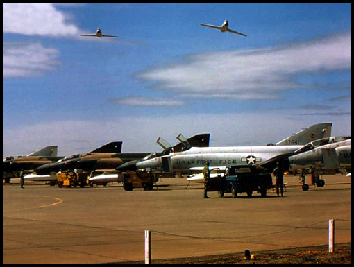 USAF Phantom F4's at Ubon airbase.
