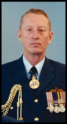 A  portrait of Air Vice Marshal Bob Richardson RAAF Rtd.