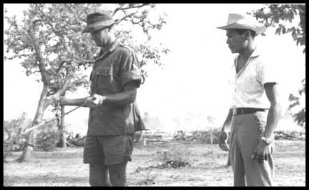 L/Cpl John Armitage uses his water divining skills