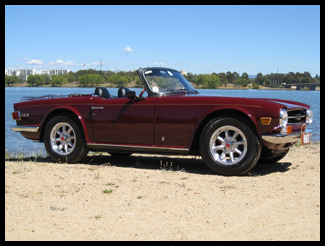 dave's maroon TR6