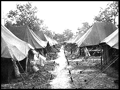 Tent city circa February 1964  Crown Camp