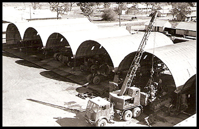 An image taken from the Braithwate tower of the REME Plant workshops